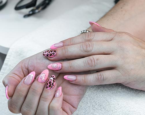 Gel and acrylic nail enhancements