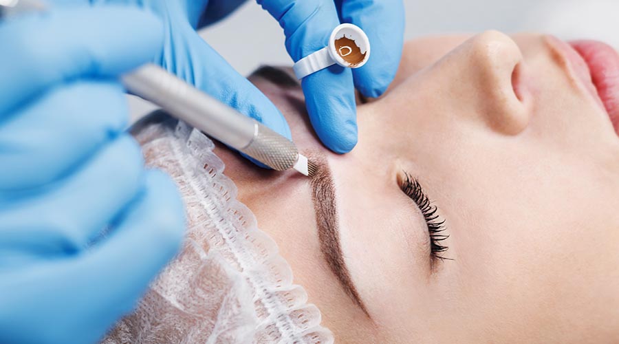 Microblading eyebrow treatment in Surrey