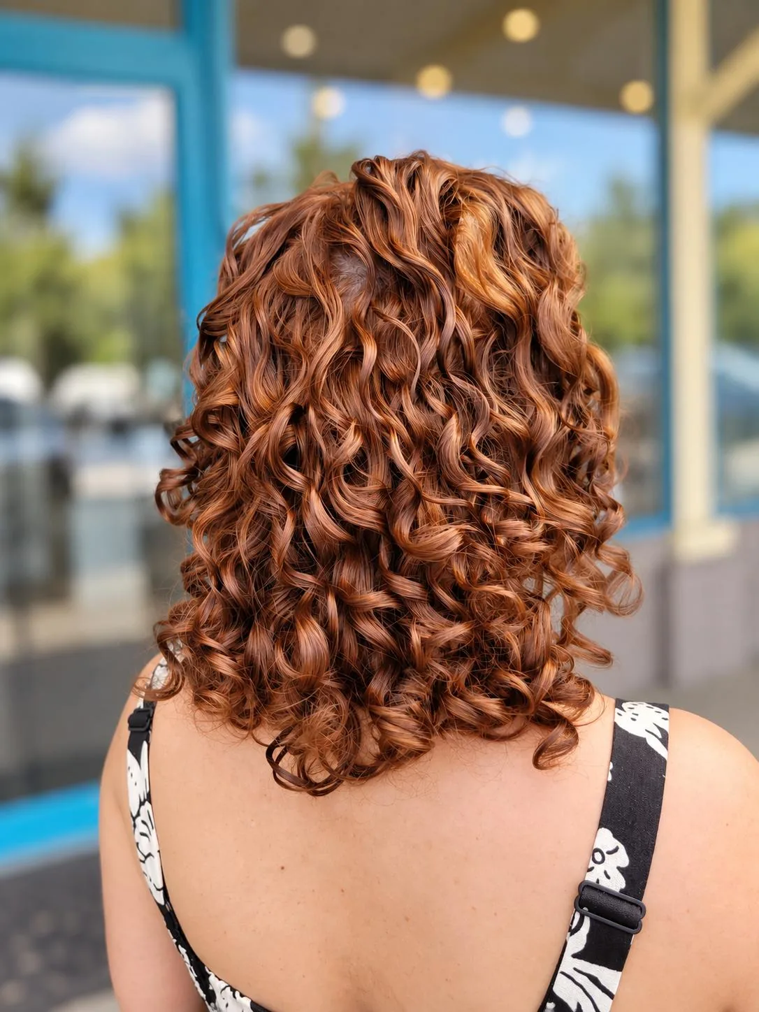 Copper curls with warm, dimensional tones